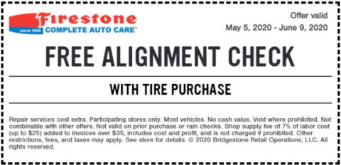 Firestone Free Wheel Alignment Check